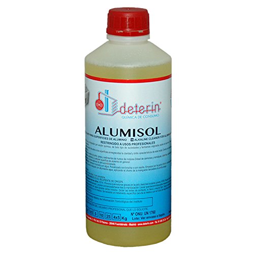 Alumisol detergente limpiador ultrasónico. Especialmente formulado para desengrasar, restaurar y potenciar el brillo natural de las piezas de aluminio y acero del automóvil.