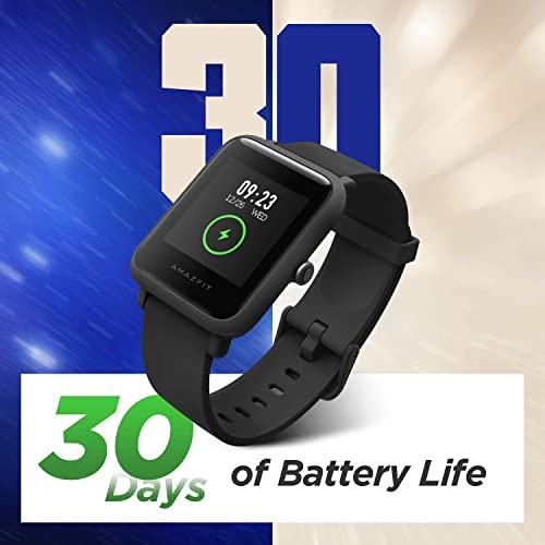 Amazfit Bip S Lite Smartwatch Ftiness Reloj Inteligente Deporte Pantalla Transflectiva Siempre Encendida Duración de la batería 30 días Monitoreo del sueño y Frecuencia para Mujer y hombre