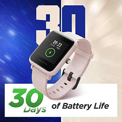 Amazfit Bip S Lite Smartwatch Ftiness Reloj Inteligente Deporte Pantalla Transflectiva Siempre Encendida Duración de la batería 30 días Monitoreo del sueño Y Frecuencia Cardíaca para mujer y hombre