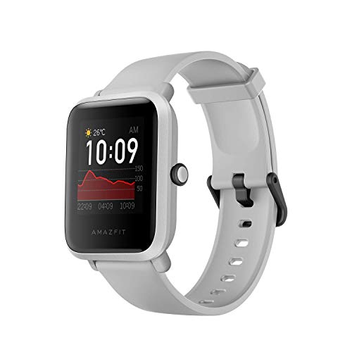 Amazfit Bip S Smartwatch Reloj Inteligente Fitness Rastreador con Monitor cardíaco y Gimnasia batería útil de 40 días duración Sumergible 5 ATM Bluetooth 5.0 / BLE Andriod iOS (Blanco)