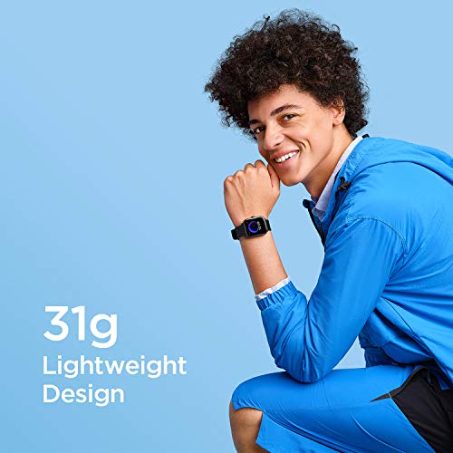 Amazfit Bip U Smartwatch Fitness Reloj Inteligente 60+ Modos Deportivos 1.43" Pantalla táctil a Color Grande 5 ATM Oxígeno en Sangre SpO2Frecuencia Cardíaca IOS y Android-Negro