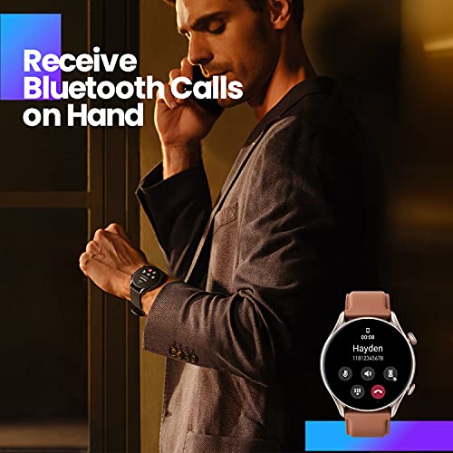 Amazfit GTR 3 Pro Smartwatch Deportivo Pantalla AMOLED de 1.45"Frecuencia Cardíaca Sueño Estrés Monitorización de SpO2 150+ Modos Deportivos GPS Llamadas Bluetooth Control de Música Alexa Marrón