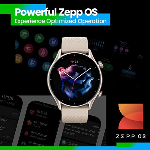 Amazfit GTR 3 Smartwatch Pantalla AMOLED de 1.39" Reloj Inteligente Fitness GPS 150 +Modos Deportivos 21 días de duración de la batería Monitoreo de Salud Alexa Integrado Zepp OS Sistema 5ATM (Gris)