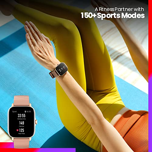 Amazfit GTS 3 Smartwatch Fitness Monitoreo de Ciclo Femenino con Frecuencia Cardíaca, SpO2 Sueño Estrés Reloj Inteligente con150+ Modos Deportivos GPS 5 ATM a Prueba de Agua Alexa Integrado (Negro)