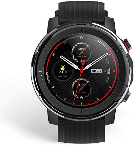 Amazfit Stratos 3 Smartwatch Reloj Inteligente 19 modos deporte Activitiy Tracker GPS controla musica-Negro