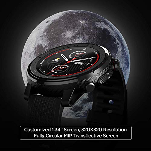 Amazfit Stratos 3 Smartwatch Reloj Inteligente 19 modos deporte Activitiy Tracker GPS controla musica-Negro