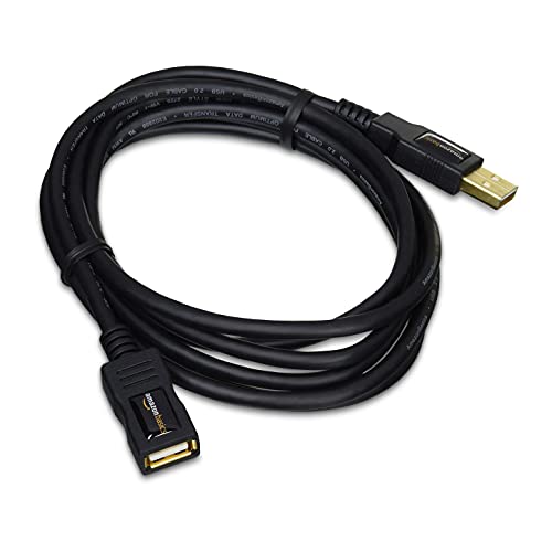 Amazon Basics - Cable alargador USB 2.0 tipo A macho a tipo A hembra (2 m)