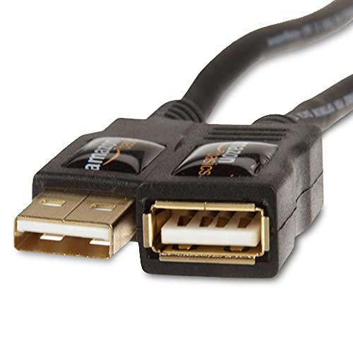 Amazon Basics - Cable alargador USB 2.0 tipo A macho a tipo A hembra (2 m)