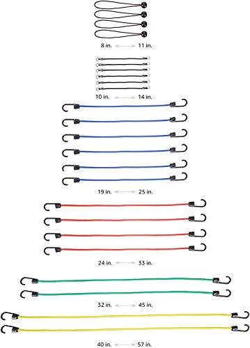 Amazon Basics - Cuerda elástica - Paquete de 24