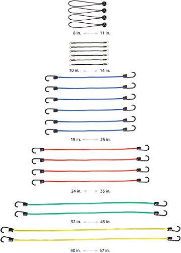 Amazon Basics - Cuerda elástica - Paquete de 24