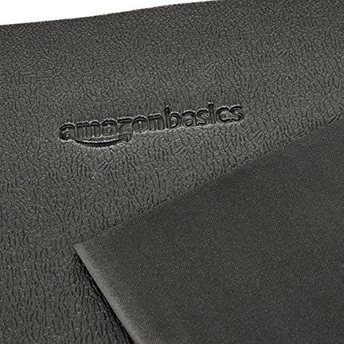 Amazon Basics – Esterilla protectora de alta densidad para uso con máquinas de gimnasio y cintas, 92 x 259 cm, Negra