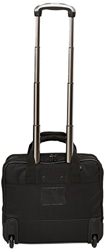 Amazon Basics - Maletín para portátil con ruedas de rápido movimiento y bolsillo delantero accesible, compatible con portátiles de hasta 16 pulgadas (40 cm)