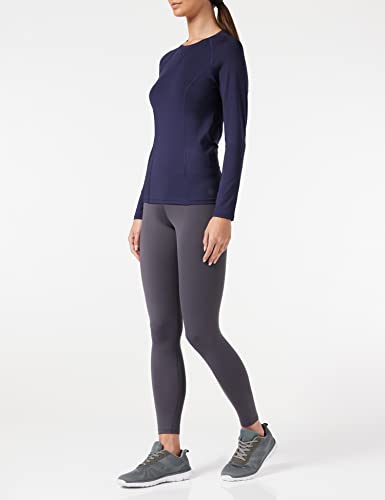 Amazon Brand - AURIQUE Top deportivo de running para mujer, Azul (Navy), 40, Label:M