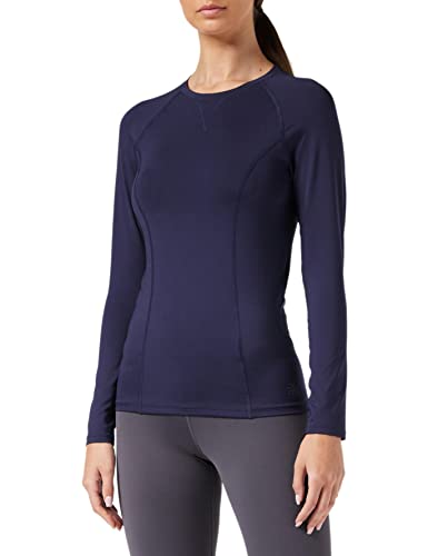 Amazon Brand - AURIQUE Top deportivo de running para mujer, Azul (Navy), 40, Label:M