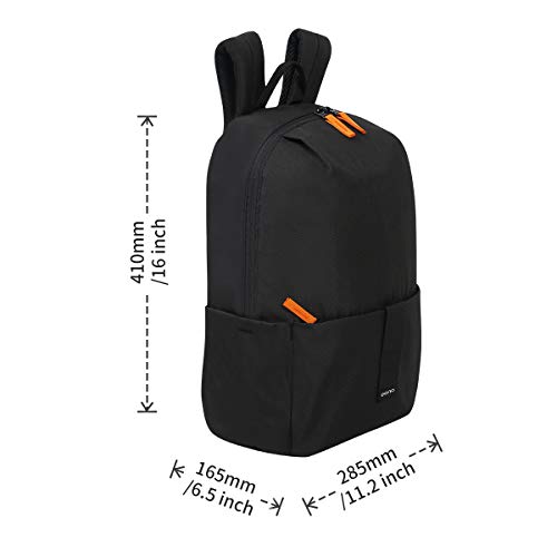 Amazon Brand - Eono Mochila Unisex Ultraligera, Ideal para el Colegio, Senderismo, Acampada y Viajes (20 L) (Negro)