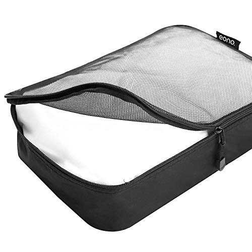 Amazon Brand - Eono Organizadores de Viaje Cubos de Embalaje Organizadores para Maletas Travel Packing Cubes Equipaje de Viaje Organizadores Organizadores para el Equipaje - Malla, 6-Pcs