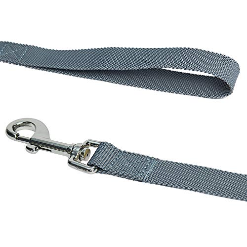 Amazon Brand - Umi Classic - Correa Resistente para Perros M, 150 x 2 cm, Correas básicas para Perros (Gris)