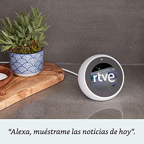 Amazon Echo Spot - Reloj despertador inteligente con Alexa, negro