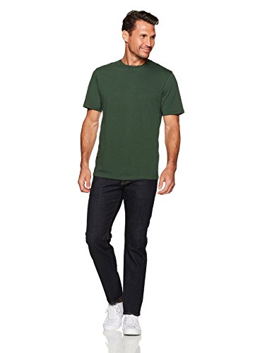 Amazon Essentials 2-Pack Regular-Fit Short-Sleeve Crewneck T-Shirts Camiseta, Verde (Dark Green), X-Small