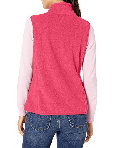 Amazon Essentials - Chaleco polar con cremallera completa para mujer, Rosa (pink), Medium (EU M - L)