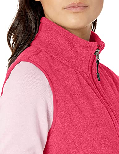 Amazon Essentials - Chaleco polar con cremallera completa para mujer, Rosa (pink), Medium (EU M - L)