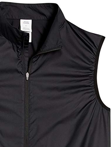 Amazon Essentials Cycling Wind Vest Chaleco Vaquero, Negro, L