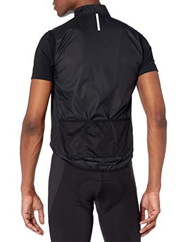 Amazon Essentials Cycling Wind Vest Chaleco Vaquero, Negro, M