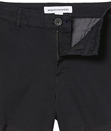 Amazon Essentials Pantalón Corto Chino con Entrepierna de 889 cm, Negro, 46