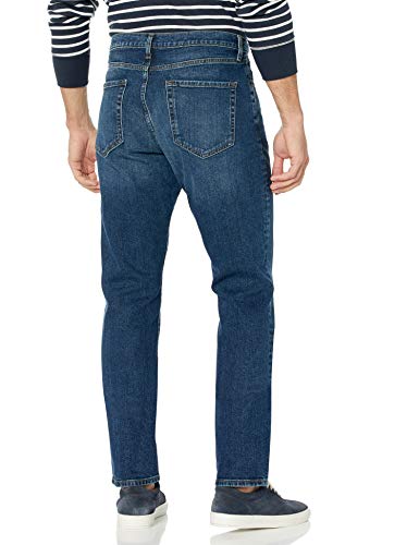 Amazon Essentials - Pantalones vaqueros elásticos de corte atlético para hombre, Vintage Light Wash, 36W x 34L