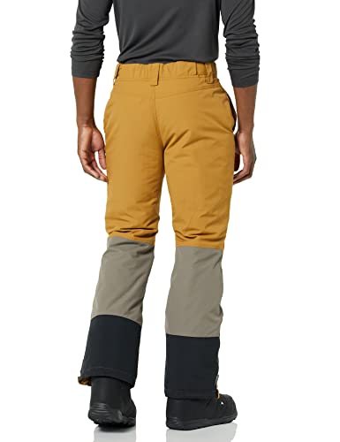 Amazon Essentials Water-Resistant Insulated Snow Pant Pantalones de Nieve, Oro/Marrón Claro, Bloque De Color, L