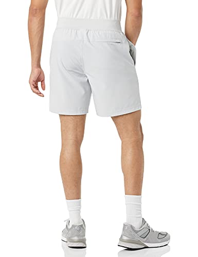 Amazon Essentials Woven Stretch 7" Training Short Pantalones Cortos Deportivos, Gris Claro, M