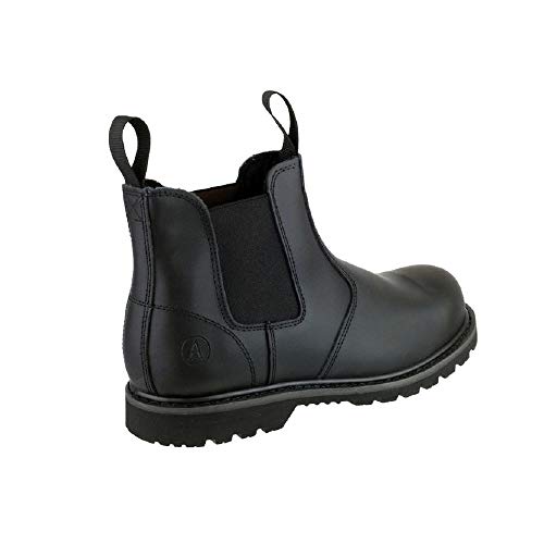 Amblers Safety Mens FS5 Pull-On Leather Safety Dealer Boots Black
