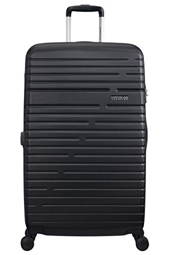 American Tourister Aero Racer Spinner 79 Expandable - 4,6 Kg Equipaje de mano, cm, 115 liters, Negro (Jet Black)