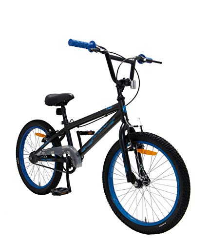 Amigo Fly - Bicicleta infantil para niño, 20 pulgadas, con frenos de mano y reflector, a partir de 5-8 años, color negro