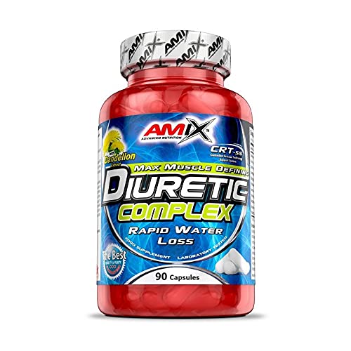 AMIX - Quemador de Grasa - Diuretic Complex - 90 Cápsulas - Suplemento con Extractos Vegetales y Vitaminas - Máxima Eliminación de Líquido - Complemento para Ayudar a Perder Peso