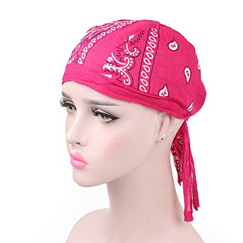 Amorar Gorra de verano, pañuelo para la cabeza, para adultos, transpirable, para deporte, bicicleta, motocicleta, gorro para dormir, gorro pirata, pañuelo para la frente, de algodón