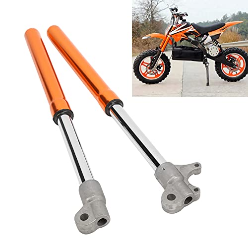 Amortiguador, Amortiguador Delantero De Motocicleta 2 Piezas Naranja Para Bicicleta De 2 Tiempos 49CC Mini Triple Dirt Pit Pro Trail