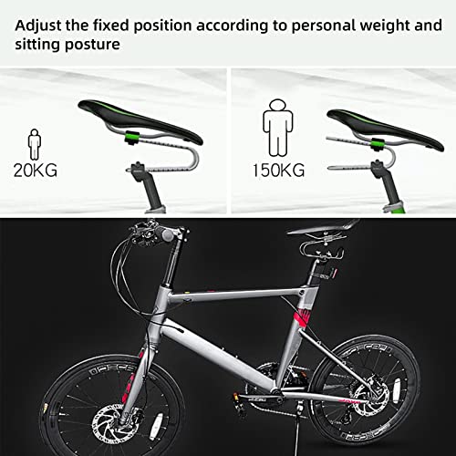 Amortiguador de Asiento de Bicicleta, Amortiguador para Silla de Montar, Ajustable Dispositivo de Suspensión de Sillín de Bicicleta, Amortiguador para Bicicleta de Ocio Road City, Carga hasta 440lb