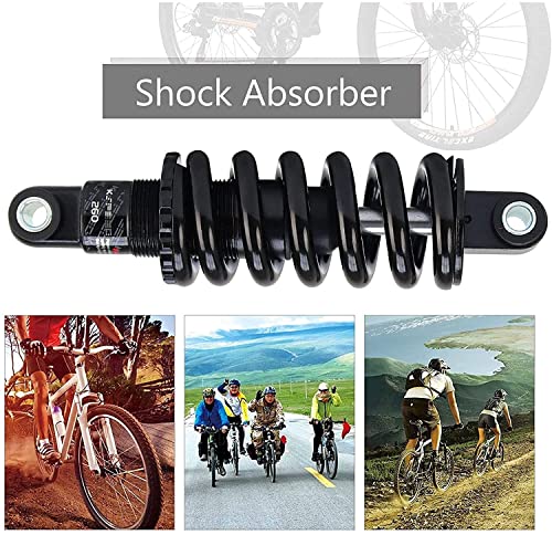 Amortiguadores Traseros Mountain Bike Metal Suspensión Trasera Parachoques 125mm 150mm 165mm 190mm Piezas de Bicicleta MTB Amortiguador Accesorios para Bicicletas (Color : 125mm, Size : 450lbs)