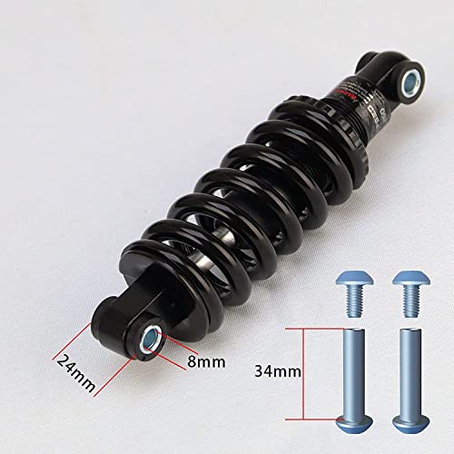 Amortiguadores Traseros Mountain Bike Metal Suspensión Trasera Parachoques 125mm 150mm 165mm 190mm Piezas de Bicicleta MTB Amortiguador Accesorios para Bicicletas (Color : 125mm, Size : 450lbs)