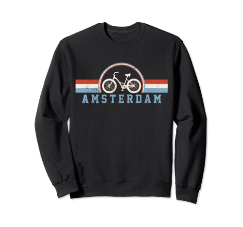 Amsterdam Bicicleta Holanda Holanda Holanda Bicicleta Holandesa Vintage Sudadera