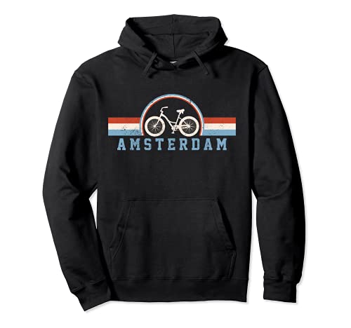 Amsterdam Bicicleta Holanda Holanda Holanda Bicicleta Holandesa Vintage Sudadera con Capucha