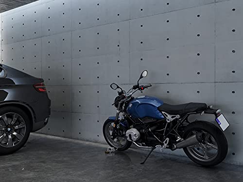 Anclaje antirrobo de alta seguridad para moto. Cepo de suelo o pared.