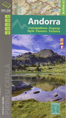 Andorra. Comapedrosa, Engorgs, Juclà, Pessons, Tristaina. Mapa excursionsita. Escala 1:40.000. Editorial Alpina. (ALPINA 40 - 1/40.000)