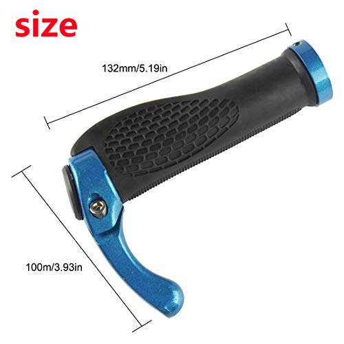 Andux Zone Puños para Manillar de Bicicleta para MTB Floding Bike Horn Tipo ZXC-CB02 (Azul)