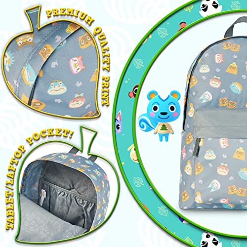 Animal Crossing Mochilas Escolares Juveniles, Mochila Niña o Niño, Vuelta al Cole