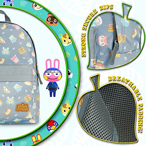 Animal Crossing Mochilas Escolares Juveniles, Mochila Niña o Niño, Vuelta al Cole