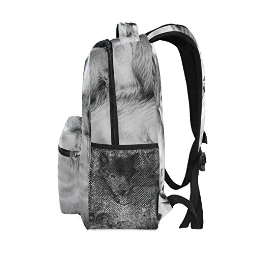 Animal Salvaje Lobo Mochila Infantiles para Niños Niñas Hombro Mochilas para Portátil De Viaje Mujeres Hombres