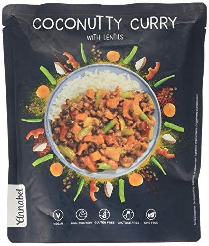 Annabel - Curri cocoloco - 100% natural indian flavoured vegan ready meal - 5 paquetes de 500 g