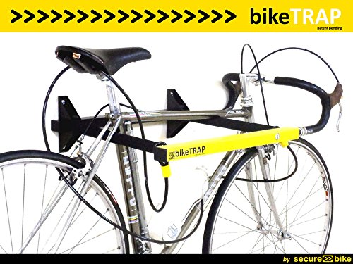 Antirrobo bicicleta: Cable 2,5m x 8mm de acero de doble lazo para soporte antirrobo bikeTRAP